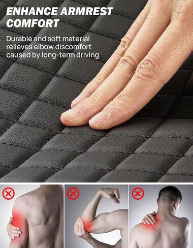 JOYTUTUS Center Console Cover Compatible with 2013-2024 Ram 1500 2500 3500, Neoprene Arm Rest Armrest Cover for Car, Middle Console Cover Lid in Saudi Arabia