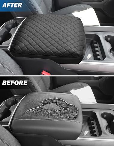JOYTUTUS Center Console Cover Compatible with 2013-2024 Ram 1500 2500 3500, Neoprene Arm Rest Armrest Cover for Car, Middle Console Cover Lid in Saudi Arabia