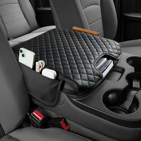 JOYTUTUS Center Console Cover Compatible with 2013-2024 Ram 1500 2500 3500, Neoprene Arm Rest Armrest Cover for Car, Middle Console Cover Lid in Saudi Arabia