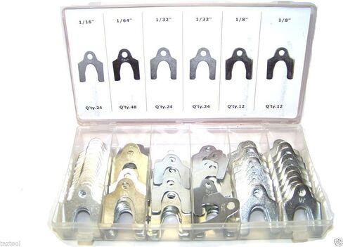 144 pc Auto Body Fender Alignment Shim 1/16", 1/64", 1/32", 1/8" Assortment Set in Saudi Arabia