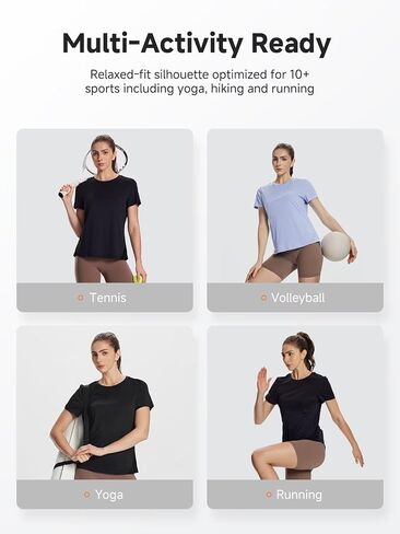 Women's UPF50+ Mesh Workout Top - Soft Breathable Crew Neck Short Sleeve Shirts in Saudi Arabia