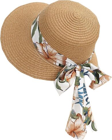 Sun Hats for Women UPF 50+ Women's Lightweight Foldable/Packable Beach Sun Hat in Saudi Arabia