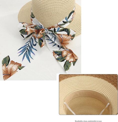 Sun Hats for Women UPF 50+ Women's Lightweight Foldable/Packable Beach Sun Hat in Saudi Arabia