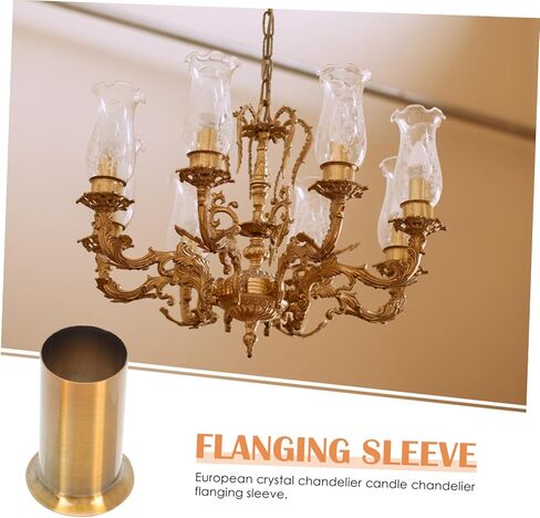 NUOBESTY 10pcs Chandelier Base Cover Crystal Chandelier Lamp Holder Sleeves for Ceiling Hanging Decorative in Saudi Arabia
