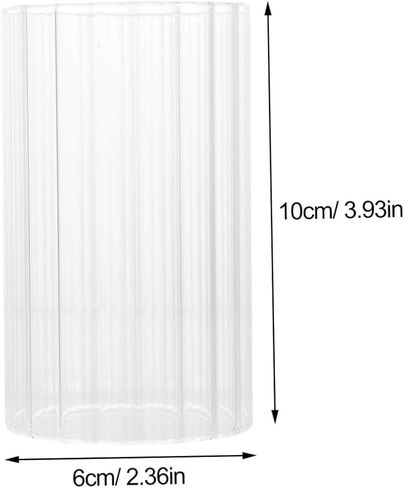 Vaguelly Glass Candle Holder Sleeve Transparent Shade for Candles and Versatile Design for Home Decor and Wedding Centerpieces in Saudi Arabia