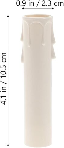 24pcs Candle Covers Sleeves for Chandeliers White Chandelier Socket Holders Easy to Install Candle Sleeves for Home Decor Modern Medieval Style in Saudi Arabia
