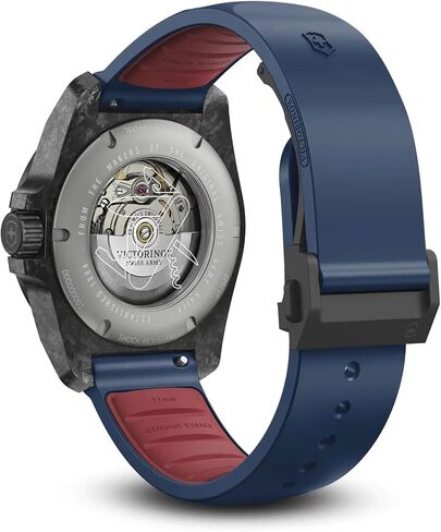 Victorinox I.N.O.X. Automatic Blue Dial Blue Rubber Strap Watch Set 41mm - 242022.1 in Saudi Arabia