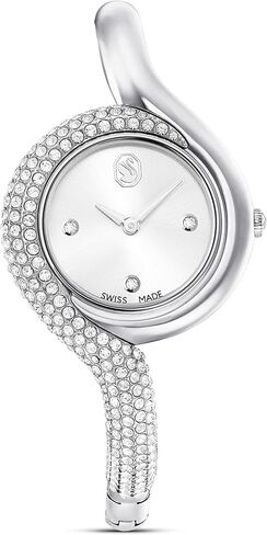 Swarovski Dextera Asymmetric Watch, Swiss Made, Metal Bracelet, Silver Tone, Stainless Steel in Saudi Arabia