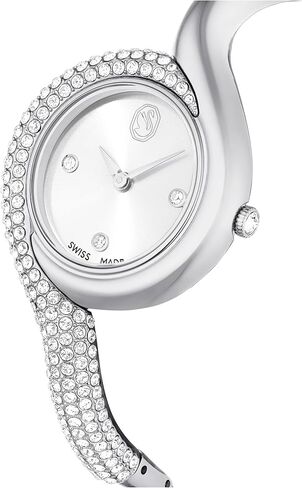 Swarovski Dextera Asymmetric Watch, Swiss Made, Metal Bracelet, Silver Tone, Stainless Steel in Saudi Arabia