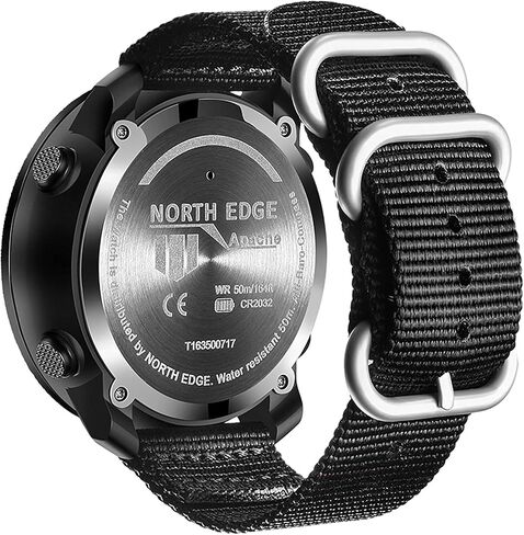 ساعة NORTH EDGE العسكرية للرجال وجه كبير تكتيكي للبقاء على قيد الحياة ساعة معصم رقمية مع مقياس الارتفاع والبوصلة ومقياس الضغط الجوي ومقاوم للماء وعداد الخطى للرياضة في الهواء الطلق المشي لمسافات طويلة (أباتشي) in Kuwait