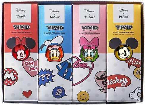 Volvik x Disney - مجموعة كرات جولف ميكي آند فريندز Vivid Collector دستة هدايا in Saudi Arabia