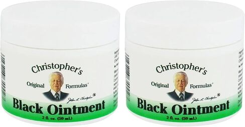 2 pack of Dr. Christophers Formula Black Drawing Ointment 2 Oz in Kuwait