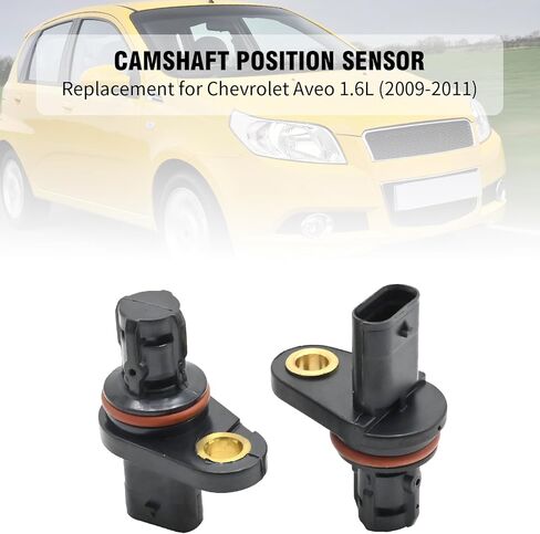 2 Pack Exhaust and Intake Engine Camshaft Position Sensor, Replacement for Chevrolet Aveo Cruze Trax Sonic, Replacement for Pontiac G3, 55565708 55565709 25195555 25195556 in Saudi Arabia