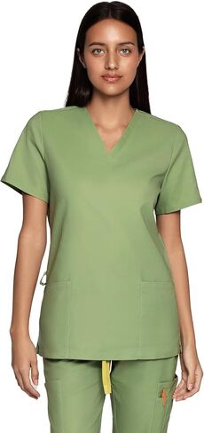 Stella Scrub Top for Women – 2 Pockets, V-Neck, High Stretch, Easy Care, Classic Fit in Saudi Arabia