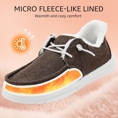 أحذية STQ سهلة الارتداء سهلة الارتداء للنساء بدون كعب للمشي بدون كعب لدعم قوس العظام مبطنة بالفرو من القماش أحذية قارب كاجوال للخريف غامض التهاب اللفافة الأخمصية أحذية رياضية للحمل in Kuwait