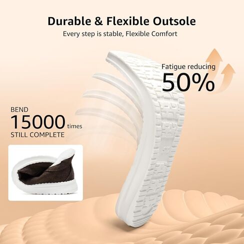 أحذية STQ سهلة الارتداء سهلة الارتداء للنساء بدون كعب للمشي بدون كعب لدعم قوس العظام مبطنة بالفرو من القماش أحذية قارب كاجوال للخريف غامض التهاب اللفافة الأخمصية أحذية رياضية للحمل in Kuwait