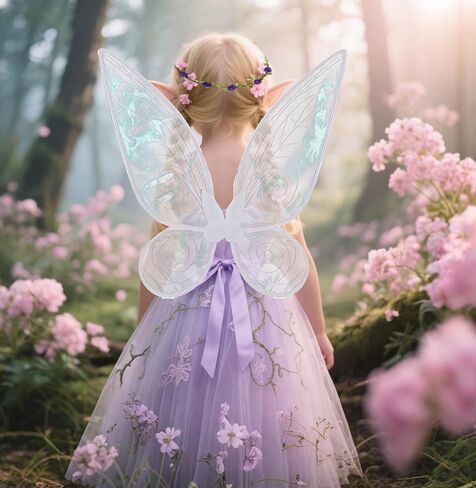 Fairy Wings for Adults,Butterfly Wings for Girls,Angel Wings,Fairy Costume for Women Halloween Dress Up Party Favor Rose in Saudi Arabia