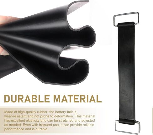 2PCS Motorcycle Battery Straps, Rubber Band Battery Fixed Strap Replacement, Stretchable Battery Strap Holder Belt with Metal Buckles, Motorcycle Scooter Accessories in Saudi Arabia