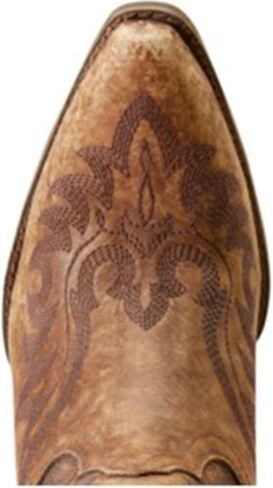 Ariat Womens Chandler مطرزة بمقدمة مدببة سحب على أحذية كاجوال بكعب متوسط ​​للكاحل 2-3 بوصة - أزرق in Kuwait
