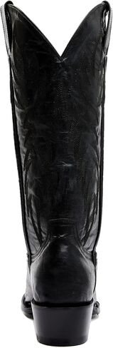 STALOV Cowboy Boots for Women Embroidered Chunky Heel Mid Calf Pointed Toe Pull On Western Fashion Cowgirl Boot in Kuwait
