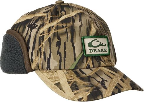 قبعة MST للرجال من Drake Waterfowl، قبعة صيد شتوية دافئة مبطنة بالصوف مع صوف الشيربا مبطن بأغطية أذن قابلة للطي، مقاس واحد in Saudi Arabia