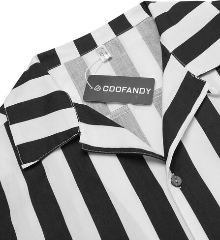 قمصان COOFANDY الرجالية ذات الأزهار هاواي من القطن والكتان بأزرار سفلية للعطلات الاستوائية على الشاطئ in Saudi Arabia
