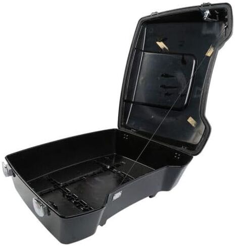 TCMT 10.7" Chopped Motorcycle Trunk Box Set Fits For Harley Touring 1997-2013 Road King Road Glide Street Glide Electra Glide(Chrome Latches) Pack Trunk in Saudi Arabia