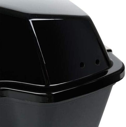 TCMT 10.7" Chopped Motorcycle Trunk Box Set Fits For Harley Touring 1997-2013 Road King Road Glide Street Glide Electra Glide(Chrome Latches) Pack Trunk in Saudi Arabia