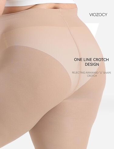 Plus Size Tights for Women, Run-Resistant High Waist Oversize Pantyhose, Semi Opaque Nylon Tights 1X, 2X, 3X, 4X in Saudi Arabia