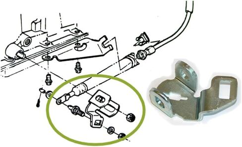 Inline Tube Compatible with 1969-72 Automatic Trans Shift Cable Bracket For Console Cars 1pc GM A-Body in Saudi Arabia
