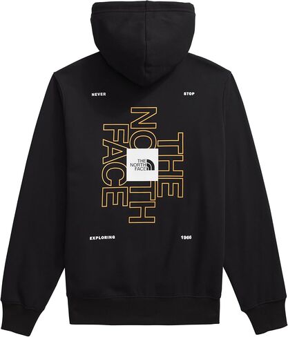 سترة بغطاء للرأس ماركة The NORTH FACE للرجال، مقاس TNF أسود/بنفسجي بصري، مقاس متوسط in Saudi Arabia