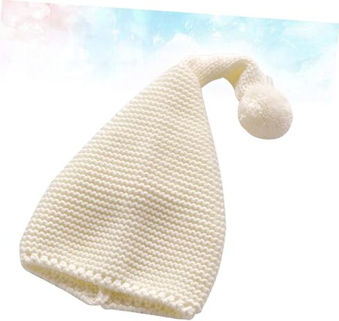 Christmas Knit Beanie Santa Hat for Warm Hat with Fluffy Pompom Cap for Boys and Soft and Comfortable for Holiday Fun in Saudi Arabia
