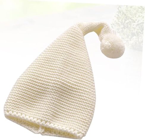 Christmas Knit Beanie Santa Hat for Warm Hat with Fluffy Pompom Cap for Boys and Soft and Comfortable for Holiday Fun in Saudi Arabia