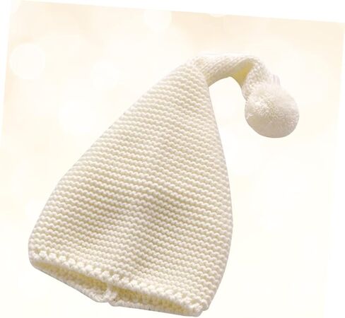 Christmas Knit Beanie Santa Hat for Warm Hat with Fluffy Pompom Cap for Boys and Soft and Comfortable for Holiday Fun in Saudi Arabia