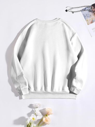 Verdusa Women's Lobster Sweatshirt Streetwear Drop Shoulder Pullover Tops in Saudi Arabia