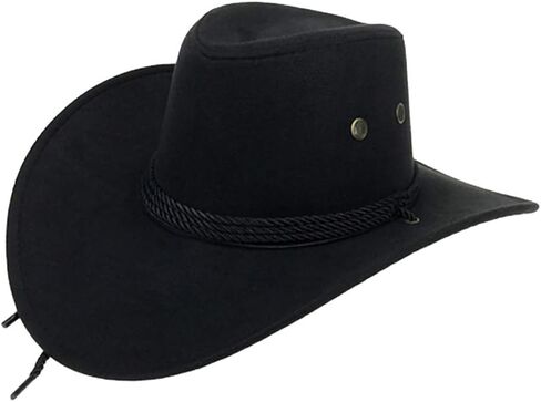Men Women Cowboy Hat Cap Wide Sunhat Winter，Adult Casual Solid Summer Fashion Cowboy Sun Hat Wide Brim Travel Sun Cap in Saudi Arabia