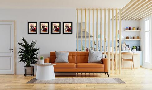 2 Pack Sports Magazine Frame Fits Measuring 8.5 x 11.25 or 8.25 x 11 Inch Magazine Display Frame with Installed Hangers and Double Black Core Matting Wall Hanging in Saudi Arabia