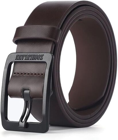 Men’s Leather Belt with Classic Buckle Fashion Waist Belts for Casual Wear Vintage Leathers Waists Belt in Saudi Arabia
