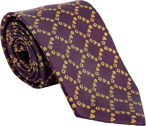 Desert Cactus Omega Psi Phi Tie Fraternity 100% بوليستر مع شعار مرخص رسميًا (النمط D) in Kuwait