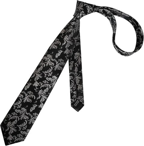 Alizeal Mens 3.15in Paisley Tie Set with Pocket Square Casual Floral Necktie Set in Saudi Arabia