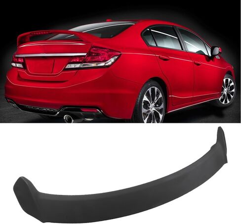 ALEGE Spoiler Wing Fit for Honda Civic 2012-2015 Rear Trunk Spoiler Wing ABS Matte Black in Saudi Arabia