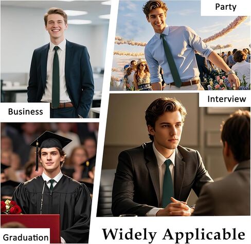 Clip on Ties for Men, Solid Color Mens Tie Classic Men's Neckties for Wedding Party Business Church Date in Saudi Arabia