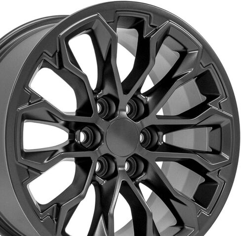 حافة OE Wheels CV54 مقاس 17 بوصة تناسب طراز كولورادو ZR2 6x120 17x8 أسود ساتان - هولاندر 5891 (1) in Saudi Arabia