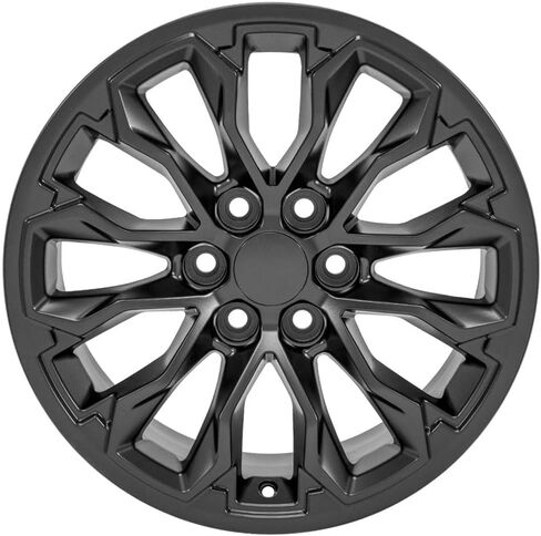حافة OE Wheels CV54 مقاس 17 بوصة تناسب طراز كولورادو ZR2 6x120 17x8 أسود ساتان - هولاندر 5891 (1) in Saudi Arabia