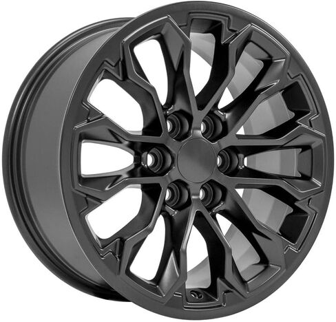 حافة OE Wheels CV54 مقاس 17 بوصة تناسب طراز كولورادو ZR2 6x120 17x8 أسود ساتان - هولاندر 5891 (1) in Saudi Arabia