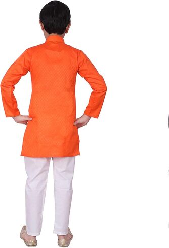 Indian Cotton Kurta Set For Boys | Traditional Kids Ethnic Wear | Pack of 1 in Saudi Arabia