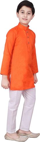 Indian Cotton Kurta Set For Boys | Traditional Kids Ethnic Wear | Pack of 1 in Saudi Arabia