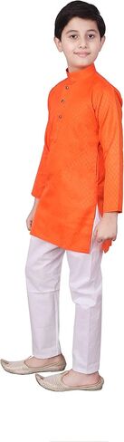 Indian Cotton Kurta Set For Boys | Traditional Kids Ethnic Wear | Pack of 1 in Saudi Arabia