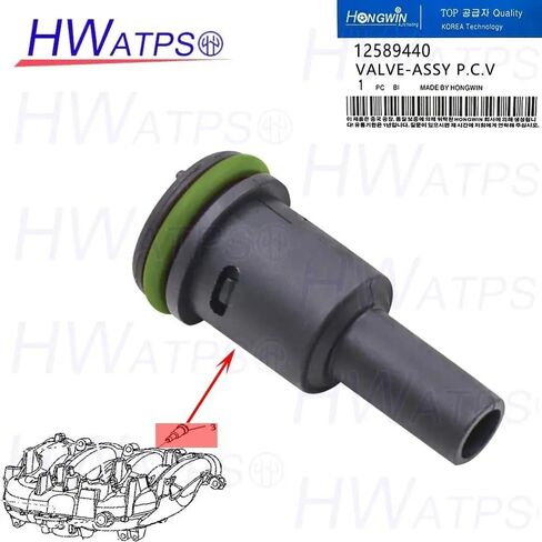 2PCS Positive Crankcase Ventilation PCV Valve For Buick Regal GS Chevrolet Cobalt HHR SS Saturn Sky Red Line 2.0L 12589440 in Saudi Arabia