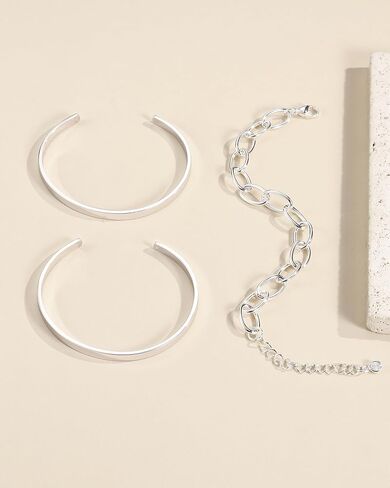 TEN MIRO 16k Chunky Gold Bangle Cuff Bracelets for Women Trendy, Sweatproof Bangle Bracelet Non Tarnish Gold Plated Cuff Bracelets for Women in Kuwait